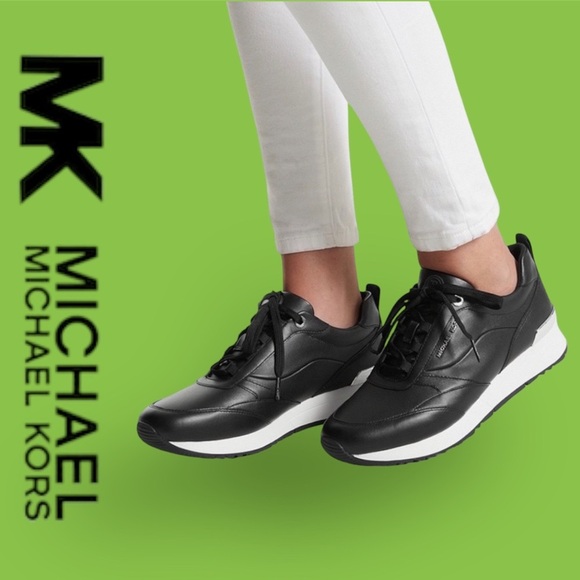 MICHAEL KORS-Leather Sneakers/ Trainers/Footwear/ Tennis Shoe, NEW - Picture 4 of 5